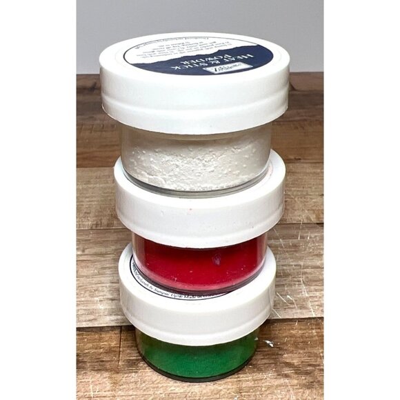 Stampin Up Emboss Powder Red Green White Full - Picture 2 of 2